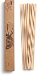 VFULIE 25PCS Reed Diffuser Sticks, 10 Inch Natural Rattan Wood Sticks Essential Oil Aroma Diffuser Sticks Refill Replacement for Aroma Fragrance
