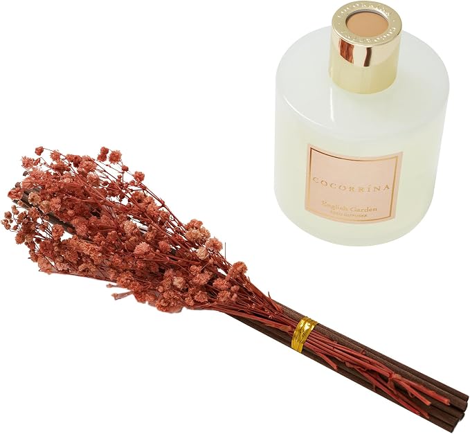 Reed Diffuser - English Garden Scented Diffuser with 8 Sticks Home Fragrance Reed Diffuser for Bathroom Shelf Decor