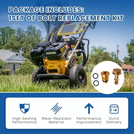 7115203BBK Bolt Replacement Kit Compatible with Cold Water Pressure Washer, Fits for DXPW3224, DXPW3224i, DXPW3324, DXPW3324i Pressure Washer Models