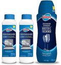 Glisten Dishwasher Magic Machine Cleaner and Disinfectant 2-Pack and Dishwasher Detergent Booster