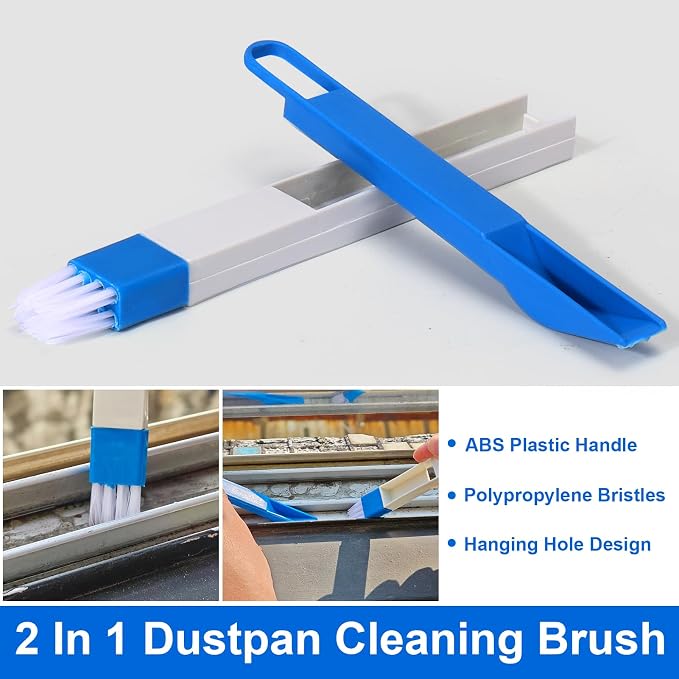 Window Track Cleaning Tools,Window Sill Cleaner Tool Kit,10 Pcs | Sliding Door Track Cleaner,Groove Crevice Seal Cleaning Brush for Tile Lines/Shutter/Car Vents/Air Conditioner/Keyboard