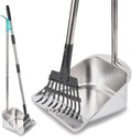 Dog Pooper Scooper for Large Dogs with Large Capacity Tray | 36" Long Handle Stainless Steel Dog Poop Scooper for Dogs,Lightweight Dog Poop Scooper for Yard