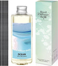 STRN Ocean Reed Diffuser Oil Refill, Scented Diffuser with Stick 200ML | Summer Long-Lasting Fragrance for Living Room, Bedroom, Office, Home Décor
