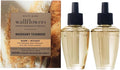 Bath & Body Works Wallflowers Refills, Mahogany Teakwood Scent, Plug-In Air Freshener Refills for Bedrooms, Bathrooms & Living Spaces, 2 Pack