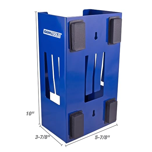 OEMTOOLS 23124 Blue Magnetic Glove Dispenser, Disposable Gloves Box Holder, Magnetic Glove Box Holder for Wall Mount