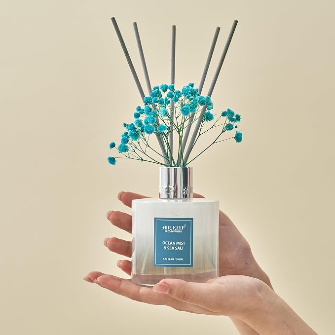 Reed Diffuser Set/Ocean Mist&Sea Salt/6.76 fl oz(200ml)/1 Pack/Home & Office Decor Aromatherapy Diffuser Oil Gift Set
