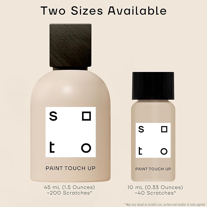 soto Beige Paint Touch Up, Multi-Surface, Matte Finish (No. 20 Toned Tan) — 10 Milliliters of Scratch Repair for Furniture, Walls, Cabinets, Trim, Doors, Indoor/Outdoor