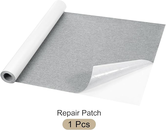 Repair Patches Repair Tape Self-Adhesive DIY Repair Patch Linen Gear Patch for Sofa, Furniture, Chair, Clothing,Tents,17x79 Inch,Light Khaki