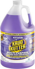 Krud Kutter Multi-Purpose Pressure Washer Concentrate & Manual Use Outdoor Cleaner | Deep Cleans Tough Dirt, Oil, Grease, and Stains for Vinyl, Concrete, Wood, Brick, Stone & More | 1 Gallon