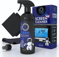 Screen Cleaner Spray (16oz - 473ml) – Large Cleaning Kit | for LCD LED OLED TV Smartphone, iPad, Laptop, Touchscreen, Computer Monitor, Electronic Devices 3 Cloths and 2 Nozzles
