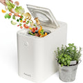 Electric Composter Smart 3L Kitchen Compost Bin Countertop Composter with Odorless Carbon Filter, Low Noise, Auto Clean, Visible Window Indoor Food Recycler Compost Tumbler Bin