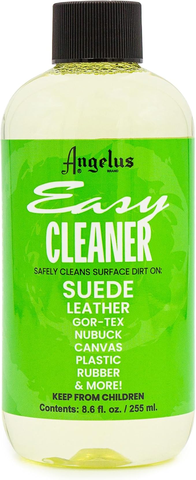 Angelus Easy Cleaner, Premium Shoe Cleaner, Safe For Sneakers, Leather, Suede, Canvas, and More – Removes Dirt and Stains | Made In USA - 8.6 fl oz