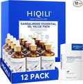 HIQILI Sandalwood Essential Oil Set, 12 Pack Bulk for DIY Candle & Soap | Bulk Wholesale Set for Craft Studio, Scent Blending, SPA Massage, Diffuser & Aromatherapy, Home & Gift - 1 fl oz (12 pack)