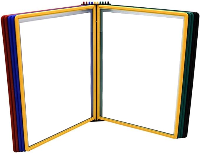 Tarifold Wall Mount Reference System, 10 Easy-Load Pockets, Assorted Colors | Tarifold Wall Mount Reference System, 10 Easy-Load Pockets, Assorted Colors