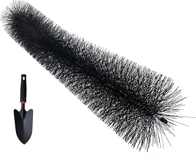 VEVOR Gutter Brush, 20 Pcs 5.25 in Dia. Gutter Cleaning Tools, 60 ft Extended Cleaner Brush for 5 in Raingutter, No Ladder Needed, for Easily Removing Leaves and Debris from Roof