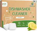 OrientLeaf Dishwasher Cleaner And Deodorizer 24 Pack, 1 Year Supply Dishwasher Cleaning Tablets, Descaler, Removes Limescale, Hard Water Marks, Grease and Odors, Lemon Scent