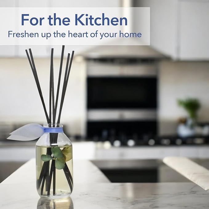 Reed Diffuser Set - English Garden Scented Diffuser with Sticks | Home Fragrance Reed Diffuser for Bedroom, Bathroom Shelf Décor, with Real Florals in the Bottle - Made in the USA