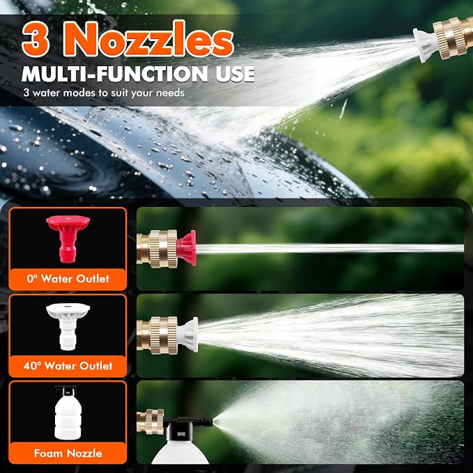 Cordless Portable Washer, Handheld Washer, Battery Operated Washer with 5M Elastic Hose for Car Home with Bucket