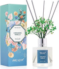 Reed Diffuser Set,3.38 fl oz (100 ml) - Cinnamon Vanilla Oil Diffusers with 8 Reed Sticks, Home Fragrance Reed Diffuser for Bathroom Shelf Decor