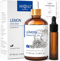 HIQILI Lemon Essential Oil, Household Cleaning, Air Purification, Skin Care, Can be Added to Cleansers, Sprays, Body Lotions Use - 3.38 Fl Oz/100ML | Creates Long-Lasting Fresh Atmosphere for Work, Study and More, Eliminates Odors -100ml / 3.38 fl oz