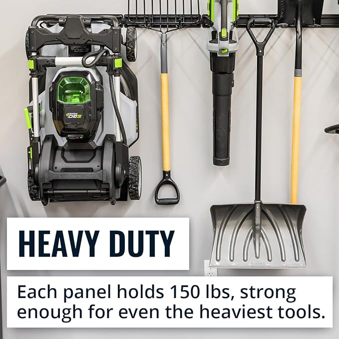 StoreYourBoard Garage Tool Organizer Wall Mount – Heavy Duty Garage Wall Organizer for Garage Organization and Storage, Broom Holder Wall Mount for Gardening Tools & Yard Tools – 32" Holds 300 lbs
