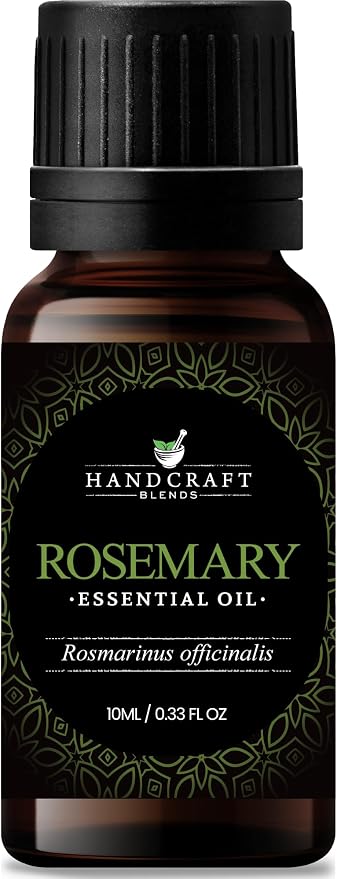Handcraft Blends Rosemary Essential Oil – 0.33 Fl Oz – 100% Pure and Natural – Premium Grade Essential Oil for Diffuser and Aromatherapy, Skin, Massage, Candle and Soap Making Fragrance