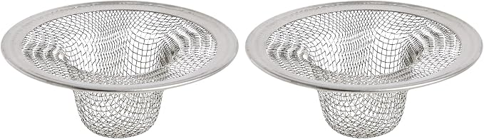 Danco 88820 2 in. Mesh Bathroom Lavatory Sink Strainer, Stainless Steel (Pack of 2)