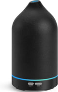 URPOWER 120mL Ceramic Essential Oil Diffuser Quiet Diffusers for Home | Sleek Ceramic Design with Ultrasonic Mist, 2 Mist Modes and Ambient LED Lighting Brings Comfort to Your Daily Routine