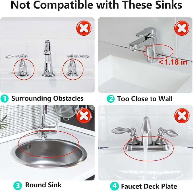24 Inch Longer Faucet Mat for Kitchen Sink, 5° Slope Fast Self-draining, Kitchen Sink Splash Guard Silicone Sink Faucet Mat Splash Guard Kitchen Sink Area Tidy Splash Faucet Guard Draining Mat