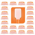 AAwipes Foam Swabs (1000 pcs Large Rectangular Foam Tips, 5.25", Orange) Cleanroom Foam Cleaning Swab for Roland Printers, Inkjet Printer, Air Conditioner, Car Vent, etc (C714C)