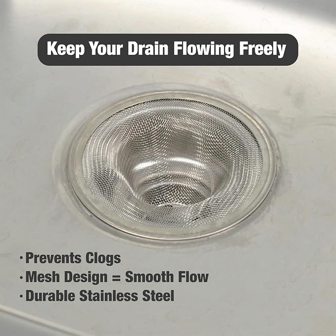 Danco, Stainless Steel 88822 4-1/2-Inch Kitchen Mesh Strainer