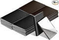 Zonon 16 Pieces Door Corner Seal Weatherstripping Exterior Door Frame Seal Draft Stopper Adhesive Corner Pads for Weather Stripping and Draft Protection (Black,Brown)
