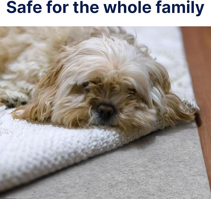 RUGPADUSA - Eco-Plush - 7'10" x 9'10" - 1/4" Thick - 100% Felt - Premium Cushioned Rug Pad - Available in 3 Thicknesses, Many Custom Sizes