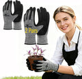 2 Pairs garden gloves work gloves with grip working gloves,Breathable latex dipped gloves,Suitable for garden weeding, construction, outdoor, warehouse handling, etc.