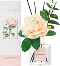 Cocorrina Reed Diffuser Set, Flower Reed Diffuser Sandalwood Rose 6.7 oz, Scented Diffuser with Sticks Home Fragrance Essential Oil for Bathroom Shelf Decor, Living Room, Large Room, 1pack