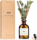 Flower Reed Diffuser Set Eucalyptus & Lavender Scent for Room Bathroom Accessories Shelf Decor & Air Fresheners, Sticks Defusers with 4.0 fl oz Essential Oils, Home Fragrance Office Gift