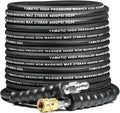 YAMATIC 5/16" Pressure Washer Hose 50FT, 4000 PSI Steel Wire Braided with 360 Swivel 3/8" Quick Connect, Hot Water 212°F Commercial Power Washer Hose for Simpson DeWalt Generac Troy-Bilt