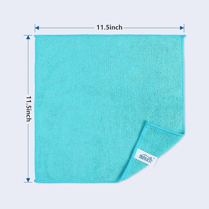 HOMEXCEL Microfiber Cleaning Cloth 800 Pack, Microfiber Towel for Cars, Lint Free, Scratch-Free, Highly Absorbent, and Cleaning Rags for House, Window and Glass, Cars, TV Screen 11.5 X11.5 inch