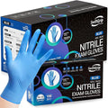 Disposable Nitrile Exam Gloves, Blue, Nitrile Gloves Disposable Latex Free, Medical Gloves, Cleaning Gloves, Food-Safe Rubber Gloves, Powder Free, Non-Sterile, 1000-ct Case (Medium)