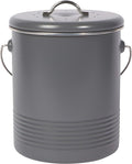Now Designs Compost Bin Charcoal Powder Coated Steel With Charcoal Filter, 8.5 inches high, 1.25 gallon