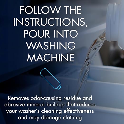 Glisten Dishwasher Magic Machine Cleaner and Disinfectant 2-Pack and Washer Magic Washing Machine Cleaner