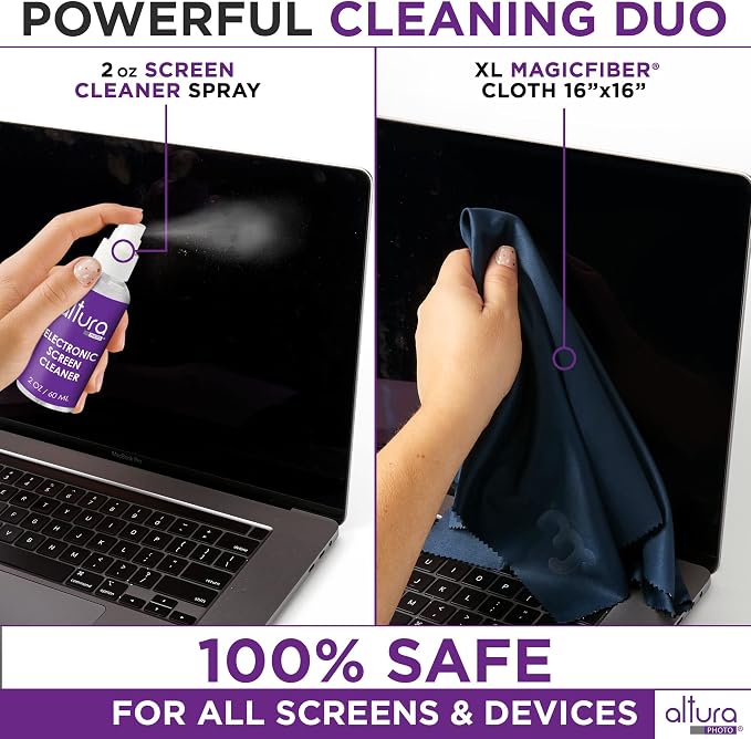 Altura Photo Keyboard Cleaner & Laptop Cleaning Kit for Computer, MacBook | Great Electronics Accessories for Screens, Camera, Phones, PC