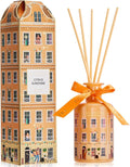 Reed Diffuser - Citrus Sunshine 6.76 fl oz Reed Diffuser with 8 Sticks Home Fragrance Bathroom Shelf Decor (Festive House Collection)