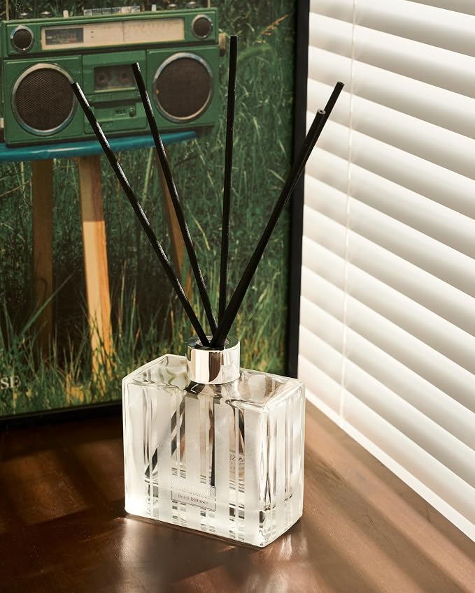 M&SENSE Reed Diffuser Set, Pine Forest, 7.04 oz Natural Essential Oil | Non-Toxic Organic, Long-Lasting Fragrance, Ideal for Living Room Study, Gifts for Women