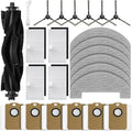 Bluevisk MS1 MAX Replacement Parts for For MONSGA MS1 MAX Robotic Vacuum Cleaner Parts with 1 Roller Brush, 4 HEAP, 6 Mop, 6 Dust Bags, 6 Side Brushes, 1 Clean Brush