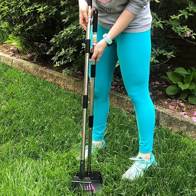 Bodhi Dog Pooper Scooper for Small to Large Dogs - Heavy Duty Metal Long Handle Tray & Rake Poop Scoop - Durable, Rust-Resistant, Great for Grass, Streets, Gravel & Outdoor Cleanups