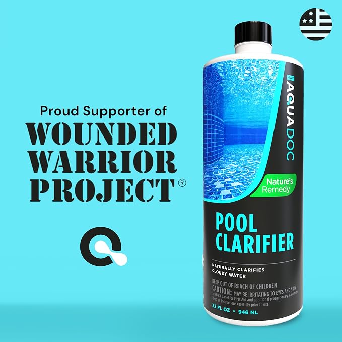 Ultimate Natural Pool Clarifier - an Eco-Friendly Way to get Clear Pool Water by Removing Cloudy Pool Water - AquaDoc Natural Pool Chemicals