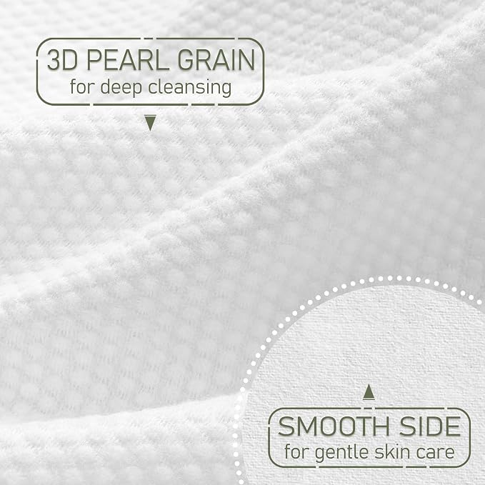 WOWOTEX Disposable Face Towel Biodegradable Large Dry Face Wipes 120 Count/2 Box Extra Thick Soft Clean Facial Towels for Sensitive Skin, Makeup Removing, Facial Cleansing, Nursing, Travel, 10"×12"