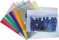 Tarifold A6 Document Holders with Hook-and-Loop Closure, 6 Pack | 6 polypropylene A6 holders, hook-and-loop closure, 6.25 x 4.5 inches, assorted colors, organizes small documents