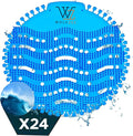 Urinal Screen Deodorizer (24 Packs) with 48 Gloves | 1 Fresh Scents OceanBreeze | Urinal Cakes |Anti-Splash - Odor Protection for Toilets in Bathroom Restaurant Office Stadium School
